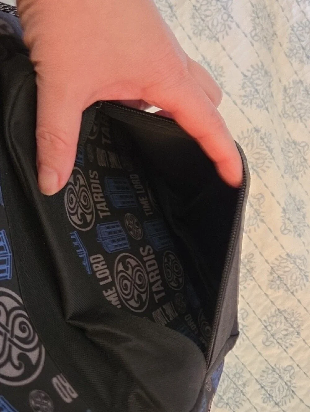 Bioworld Doctor Who TARDIS Black & Blue Backpack